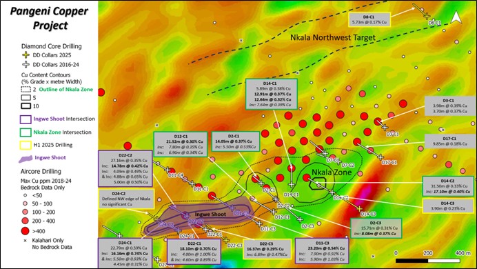 Pangeni Copper Project Map