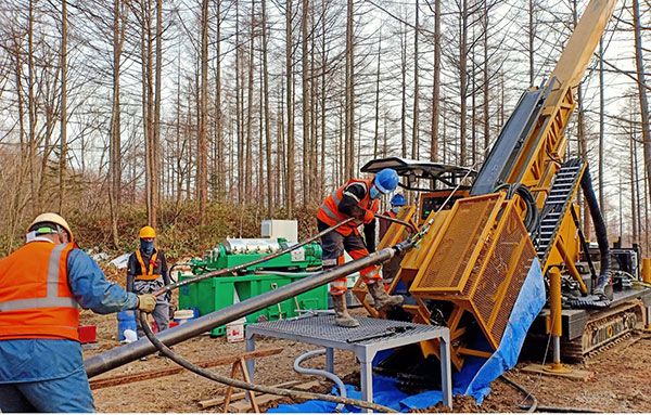 SDS C1500 Drill Rig and Mud Circulation System Operating at Kato Gold Project